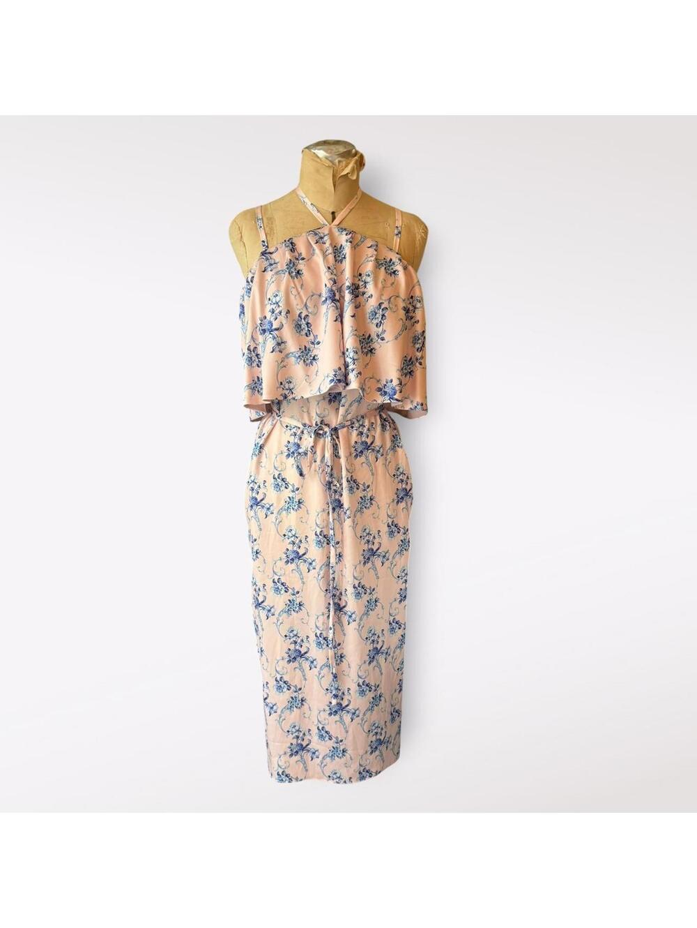 Osman Yousefzada Collective Floral Midi Dress
